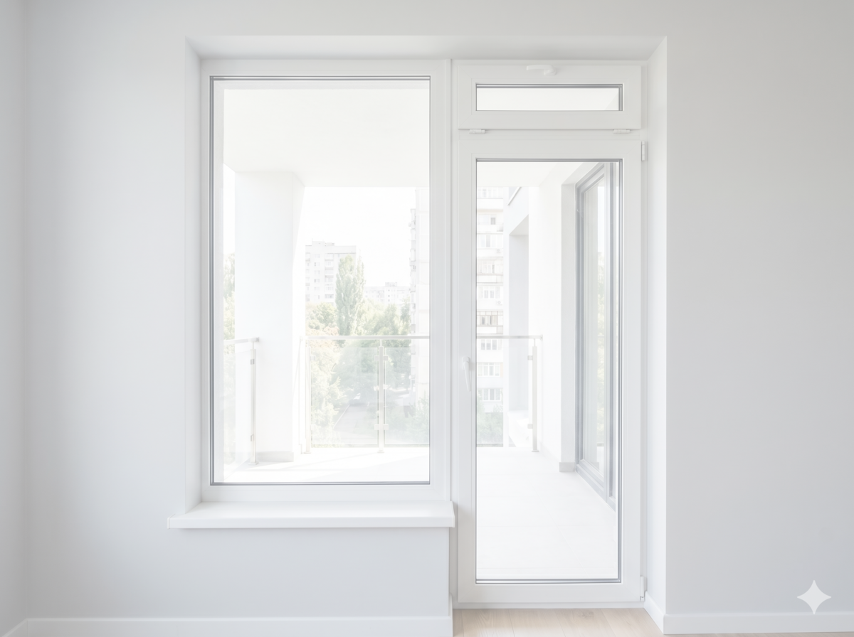 Балконний блок після монтажу